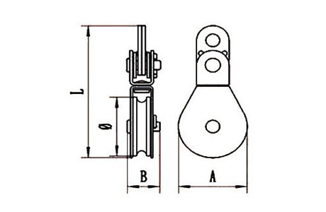 Specifications of Swivel Eye Block-China LG™