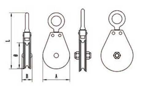 Specifications of Swivel Eye Single Sheave Block-China LG™