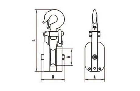 Specifications of Wooden Shell Snatch Block With Hook-China LG™