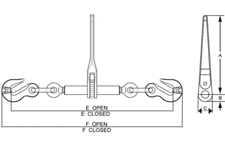 Specifications of AS/NZS4344 Ratchet Load Binder