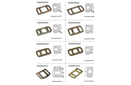 Specifications of Ratchet Buckle & All-Purpose Tie-down Ends