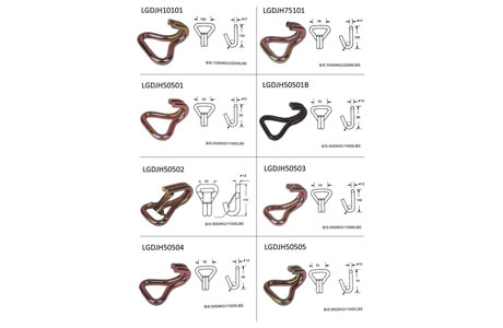 Specifications of Ratchet Buckle & All-Purpose Tie-down Ends