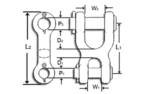 Specifications of Double Clevis Link Forged Steel – China LG™