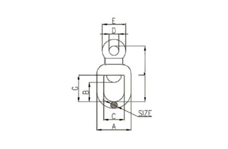 Specifications of Eye Swivel JIS Type Single Eye Type Fishing & Trawling Gear-China