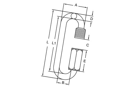 Specifications of Long Quick Link Galvanized