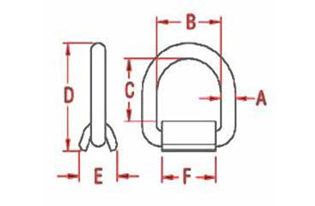 Specifications of Stainless Steel Drop Forged Weld-on D Ring–China LG™