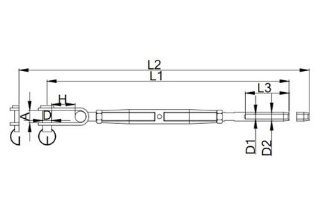 Specifications of Stainless Steel Rigging Screw Toggle & Swage Stud