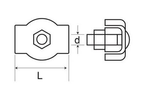 Specifications of Stainless Steel Simplex Wire Rope Clip