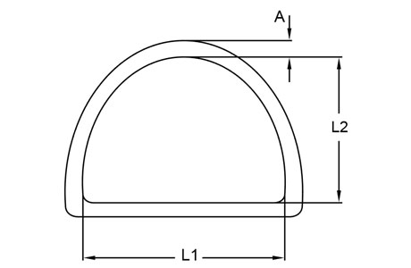 Specifications of Stainless Steel Welded D Ring