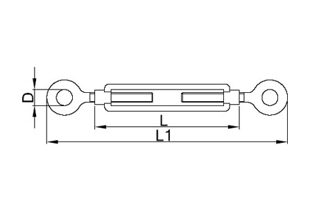 Specifications of DIN 1480 Turnbuckle Stainless Steel Eye & Eye
