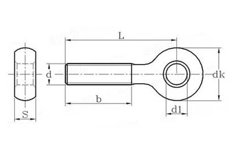 Specifications of DIN444 Eye Swing Bolts Stainless Steel