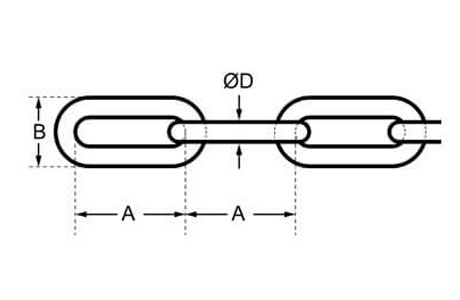 Specifications of DIN763 Stainless Steel Chain Long Link
