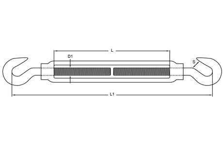 Specifications of Hook&Hook Turnbuckle Stainless Steel US Type