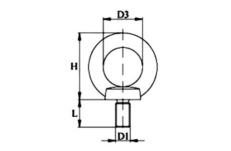 Specifications of Lifting Eye Bolt DIN 580 UNC Thread Stainless Steel