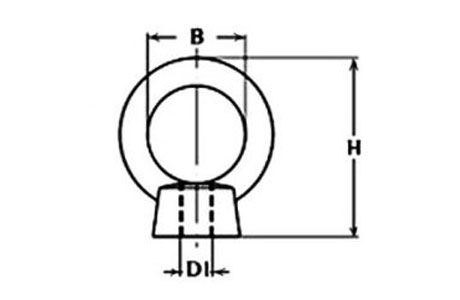 Specifications of Stainless Steel Lifting Eye Nut JIS 1169 UNC Thread