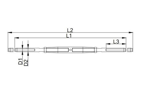 Specifications of Stainless Steel Rigging Screw Swage Stud & Swage Stud