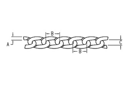 Specifications of Stainless Steel Twisted Link Chain