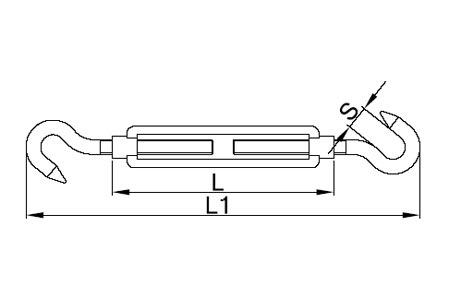 Specifications of Turnbuckle DIN 1480 Stainless Steel Hook & Hook