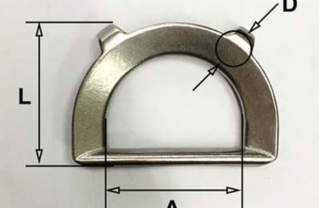 Specifications of D-Ring Thimble Cast with Two Eyes Stainless Steel