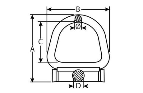 Specifications of D Ring with Welded Tube Wire Support Stainless Steel