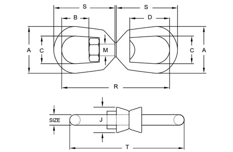 Specifications of Regular Swivel G-402 Stainless Steel