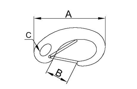 Specifications of Spring Gate Snap Hook Stainless Steel Egg Shape