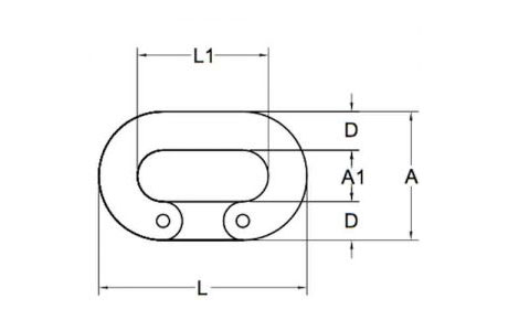 Specifications of Stainless Steel Split Connecting Links