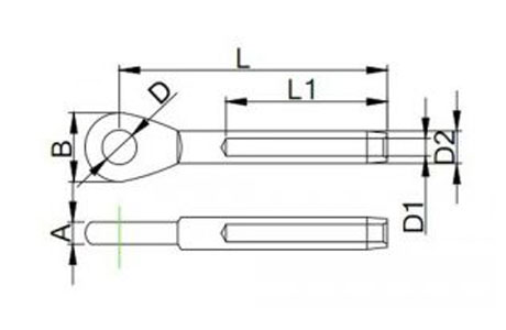 Specifications of Stainless Steel Swage Eye Terminal
