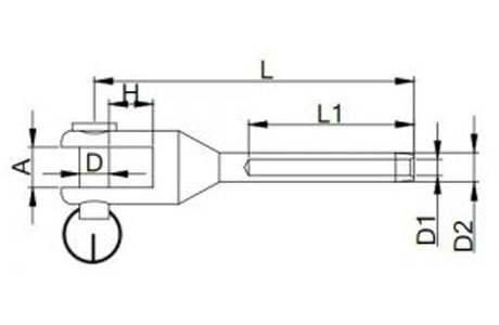 Specifications of Stainless Steel Swage Machined Fork Terminal-China LG™