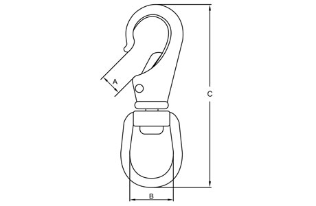 Specifications of Swivel Eye Boat Snap Hook Stainless Steel