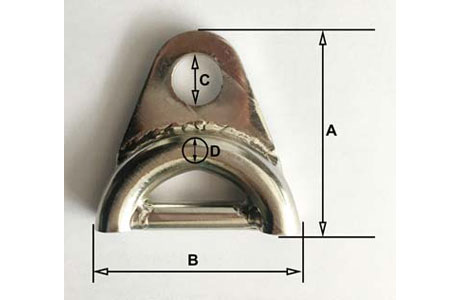 Specifications of Welded Eye with Tube Thimble Wire Support Stainless Steel