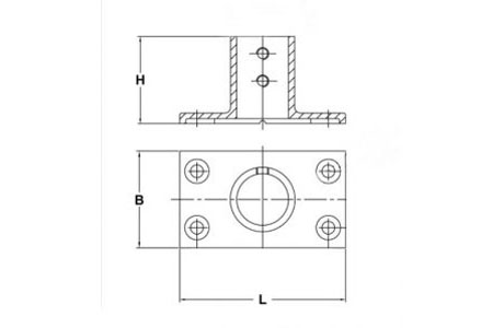 Specifications of Stainless Steel Boat Handrail Rectangular Base 90 Degree-China