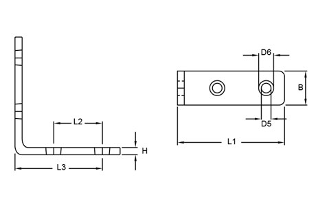Specifications of Stainless Steel Corner Angle Bracket