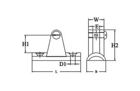 Specifications of Stainless Steel Deck Hinge Concave Base-China LG™