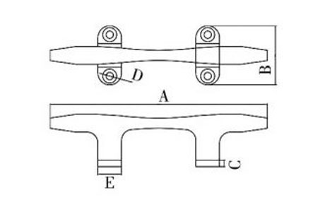 Specifications of Stainless Steel Mooring Cleat Blue Water Cleat Deck Hardware