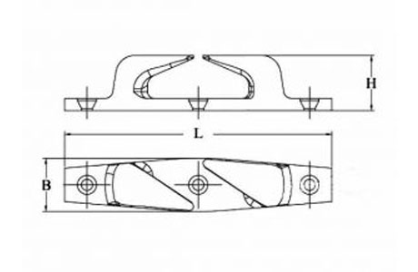 Specifications of Stainless Steel Skene Type Fairlead-China LG Manufacture