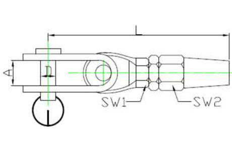 Specifications of Swageless Cable Fittings-Toggle Terminal-China LG™