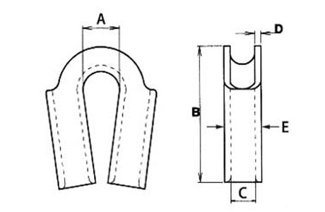 Specifications of Tube Thimble Cast Stainless Steel without Gusset