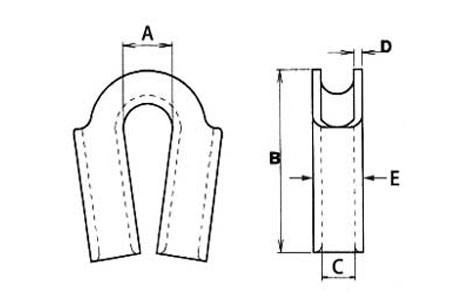 Specifications of Tubular Thimble Stainless Steel Light Duty