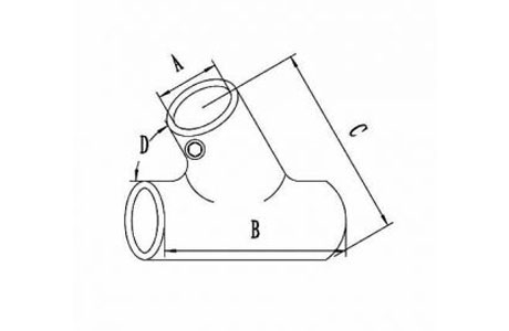 Specifications of 60 Degree Stainless Steel Tee-China LG Manufacture