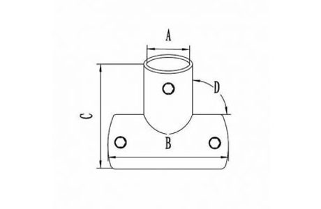 Specifications of 90 Degree Stainless Steel Handrail Tee-China LG Supply