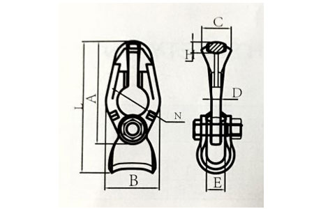 Specifications of Chain-Wire Rope Connector G100