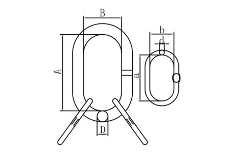 Specifications of Grade 100 Master Link Assembly, Bigger Sub Link