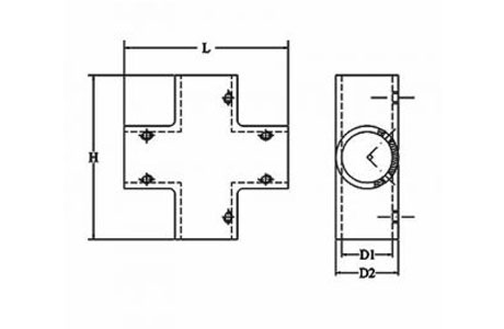 Specifications of Stainless Steel 4 Way Corner Tee Fitting-China LG Supply