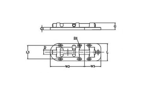 Specifications of Stainless Steel Barrel Bolt Heavy Duty 100mm