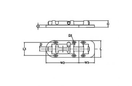 Specifications of Stainless Steel Boat Barrel Slide Bolt 60mm