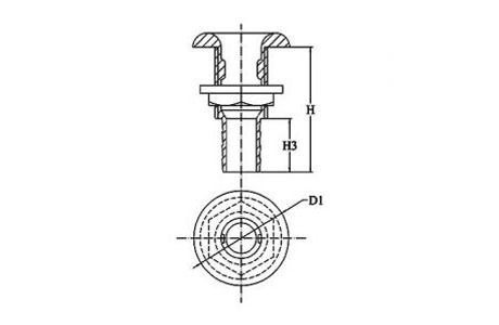 Specifications of Stainless Steel Low Profile Thru Hull Fitting Hose Connection-China