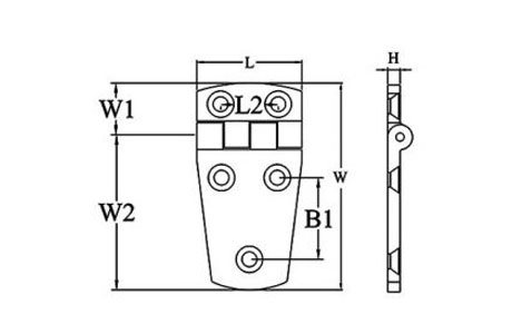 Specifications of Stainless Steel Marine Heavy Duty Unequal Door Hinge-China LG™