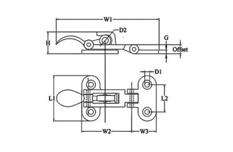 Specifications of Stainless Steel Swivel Hasp-China LG Manufacture