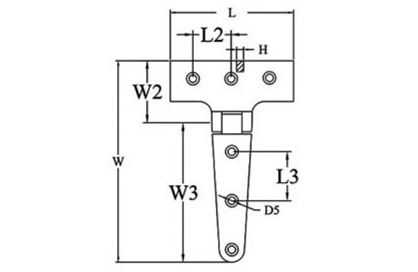 Specifications of Stainless Steel T Type Boat Hinge-China LG Manufacture